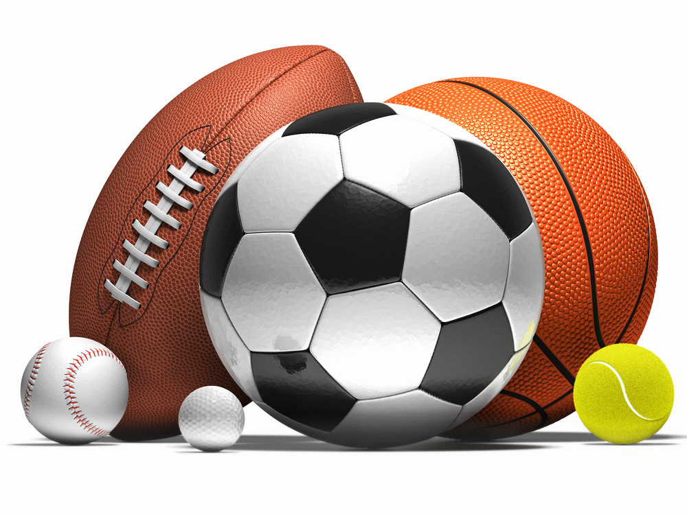 Soccer, Football, Basketball, Baseball, Golf & Tennis Balls