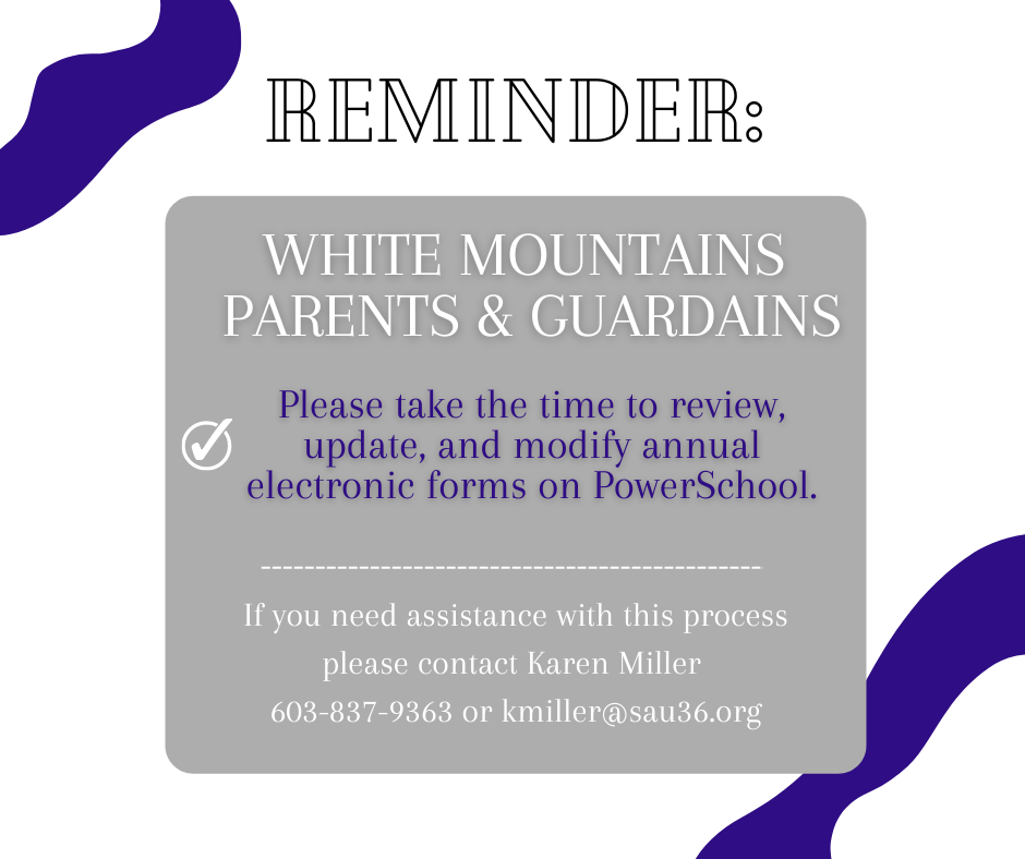 Annual Form Reminder