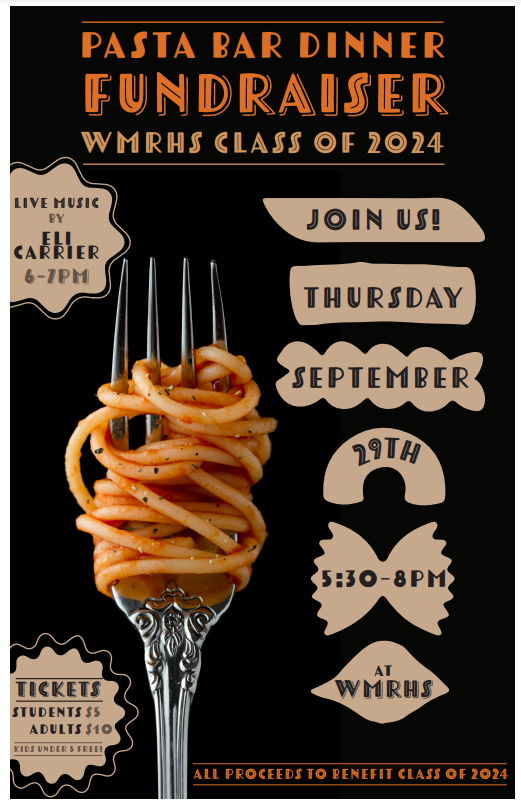 WMRHS Pasta Bar Fundraiser 