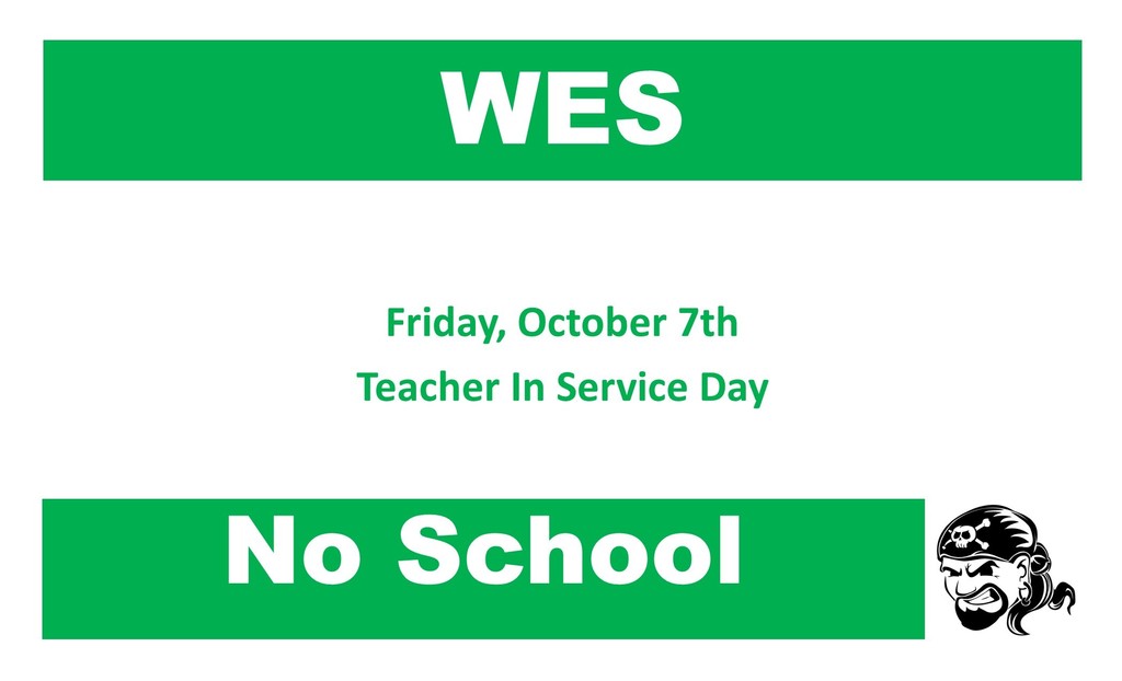 Reminder! No School Friday, October 7th or Monday, October 10th