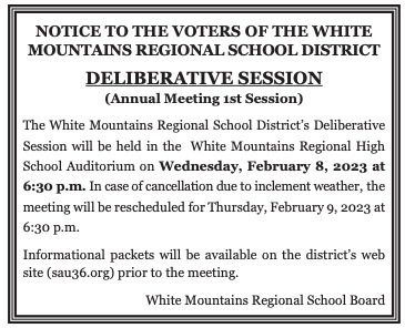 WMRSD Deliberative Session Notification