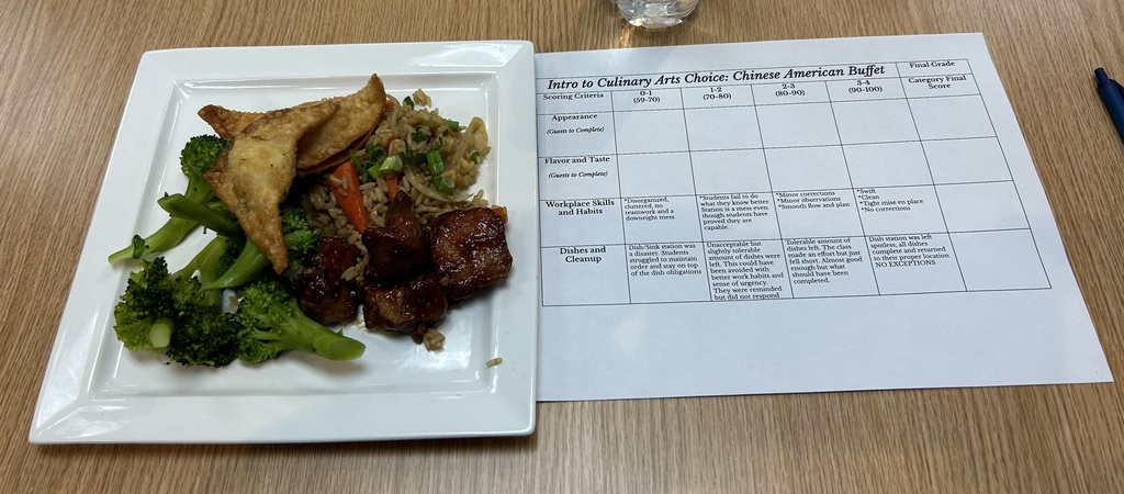 Intro to Culinary Arts - Chinese Buffet and rubric